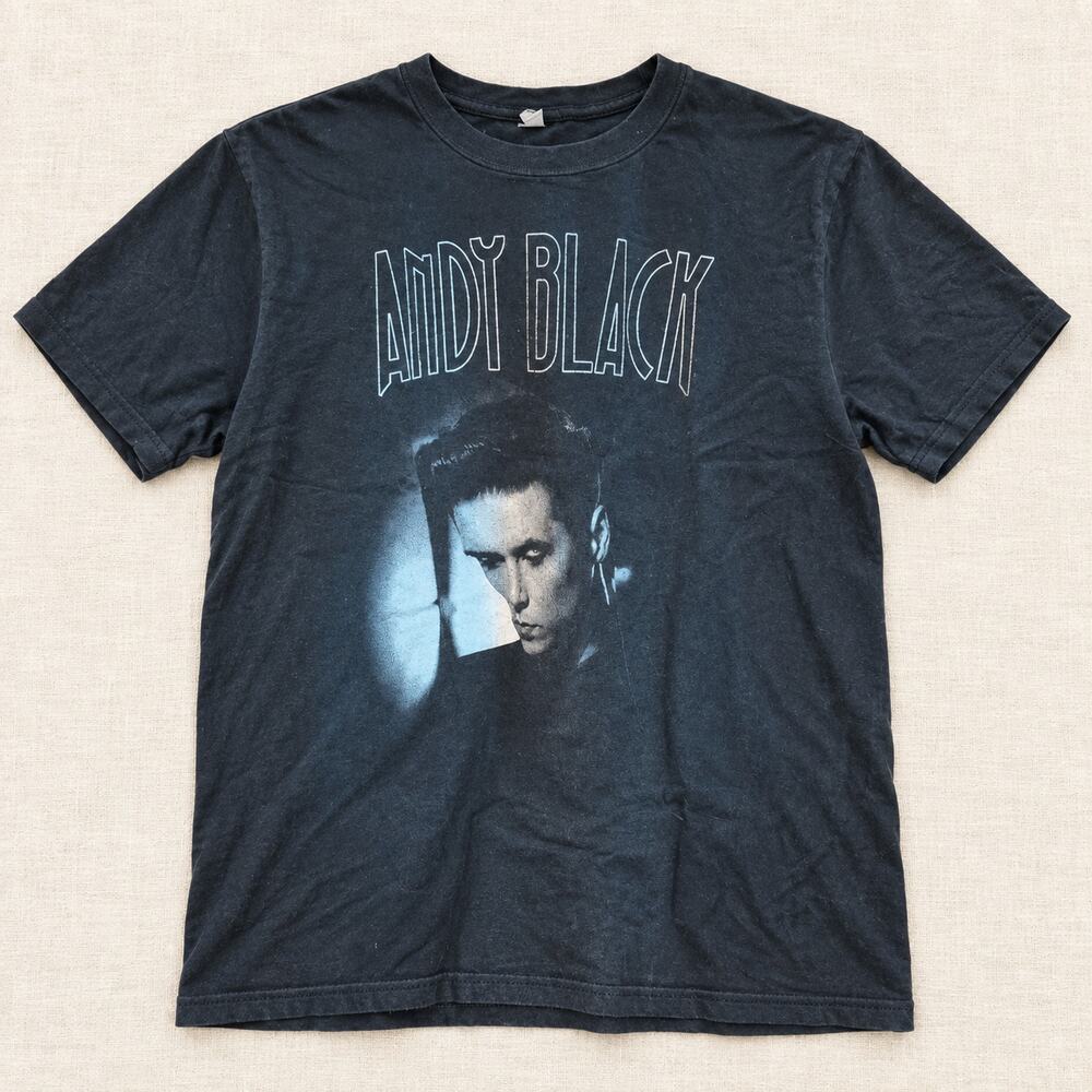 Andy Black Band T Shirt Portrait Graphic Black Rock Concert Music Fan Tee Adult